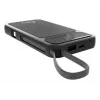 Powerbank MediaRange MRMA753 10 000 mAh LiPo ze zintegrowanymi kablami, wyświetlaczem LC, USB-C PD i Quick Charge, czarny