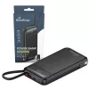 Powerbank MediaRange MRMA753 10 000 mAh LiPo ze zintegrowanymi kablami, wyświetlaczem LC, USB-C PD i Quick Charge, czarny