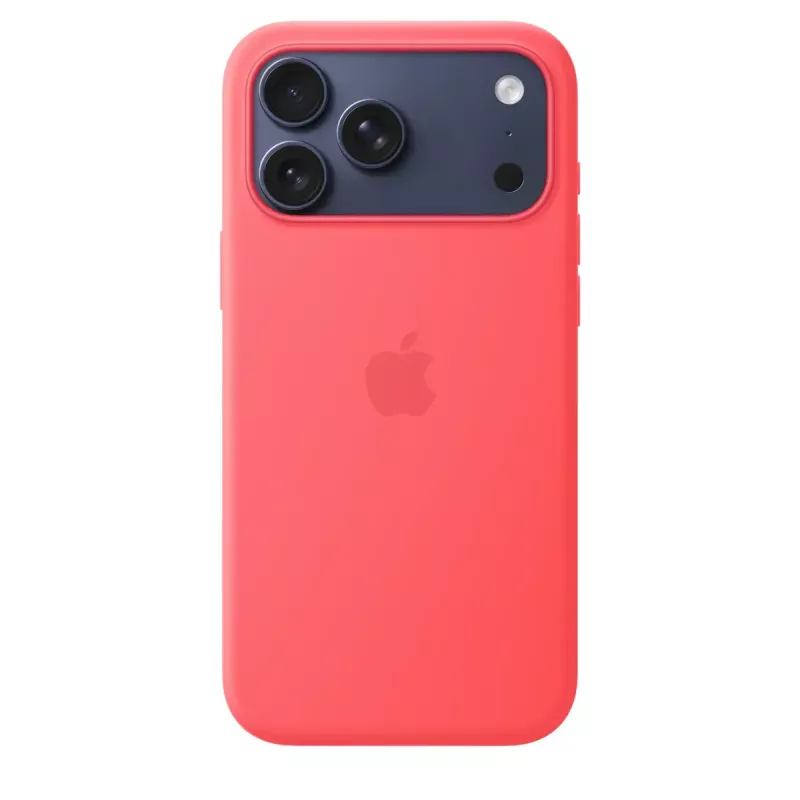 Ochronne silikonowe etui z MagSafe do Apple iPhone 17 Pro Max — Bright Guava (czerwony), pasuje do 6,9 cala