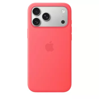 Ochronne silikonowe etui z MagSafe do Apple iPhone 17 Pro Max — Bright Guava (czerwony), pasuje do 6,9 cala