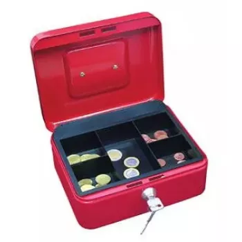 Kasetka na pieniądze WEDO 145202X rozmiar 2 czerwona 5,08 cm