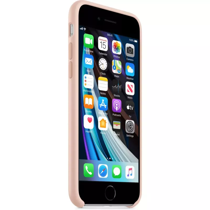 Etui silikonowe Apple iPhone SE - różowy piasek