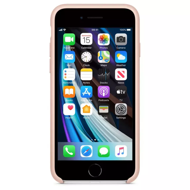 Etui silikonowe Apple iPhone SE - różowy piasek