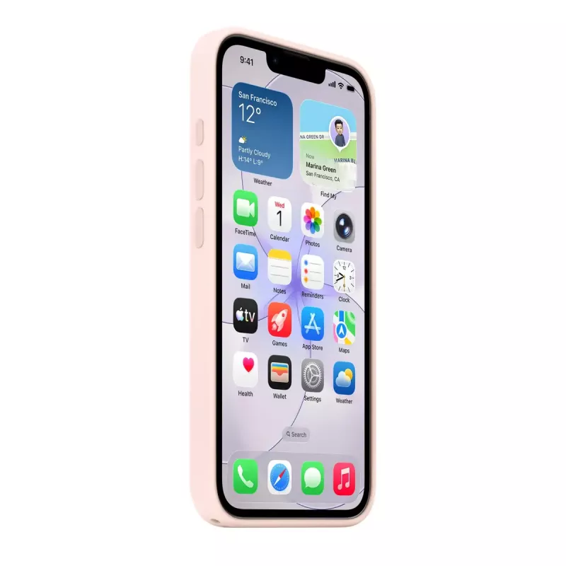 Silikonowe etui z MagSafe do iPhone 17e firmy Apple — Miękki różowy, na wyświetlacz 6,1 cala (15,5 cm)