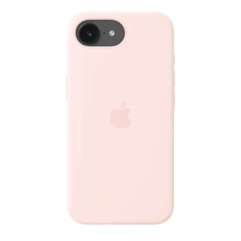 Silikonowe etui z MagSafe do iPhone 17e firmy Apple — Miękki różowy, na wyświetlacz 6,1 cala (15,5 cm)