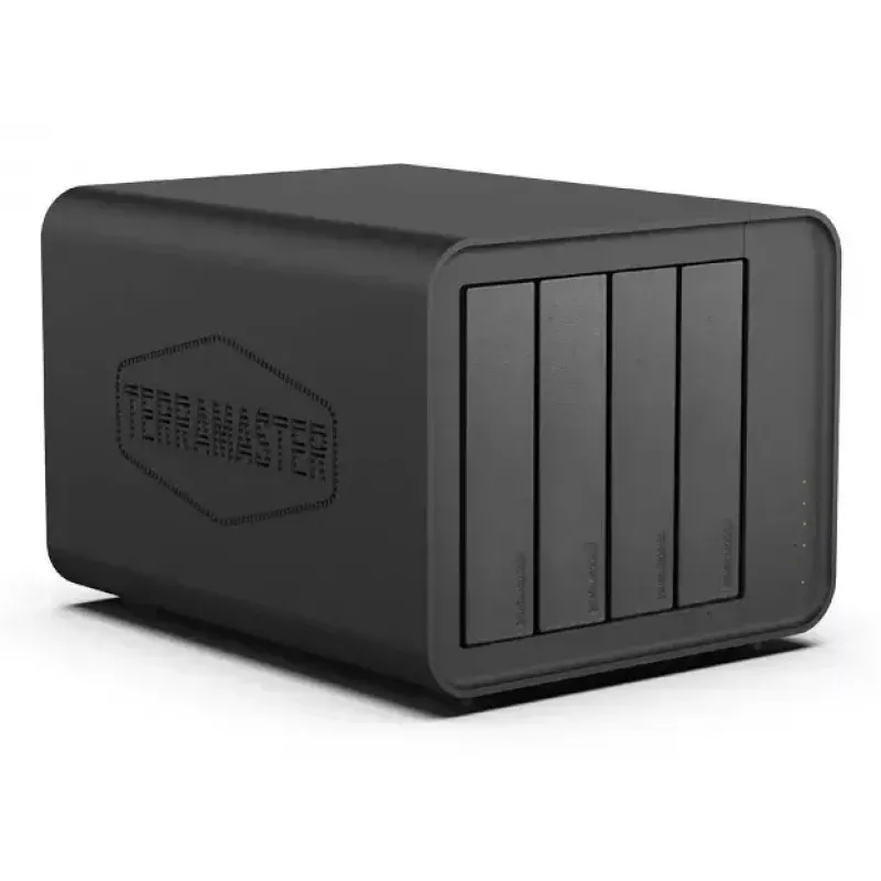 TerraMaster D8 HYBRID macierz dyskowa Biurko Czarna 4-zatokowa HDD SSD