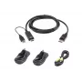 Zestaw kabli KVM ATEN 1,8 m USB Universal Secure KVM kabel Kit — 1,8 m, klawiatura/mysz USB, konsola DisplayPort, czarny