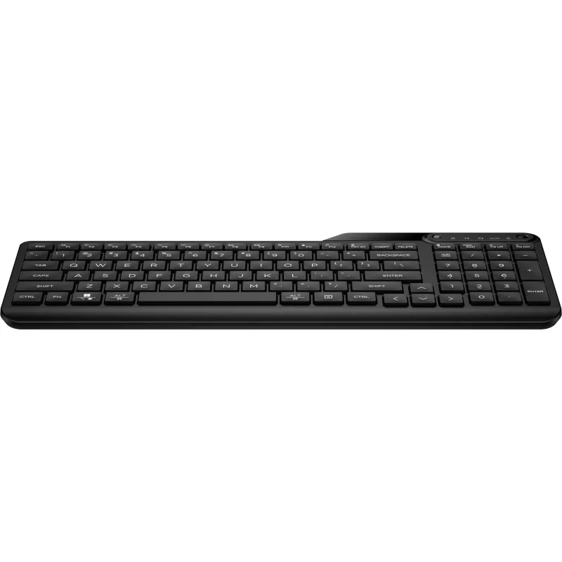 Bezprzewodowa klawiatura pełnowymiarowa HP 475 — dwutrybowa RF Wireless + Bluetooth, membranowa, czarna
