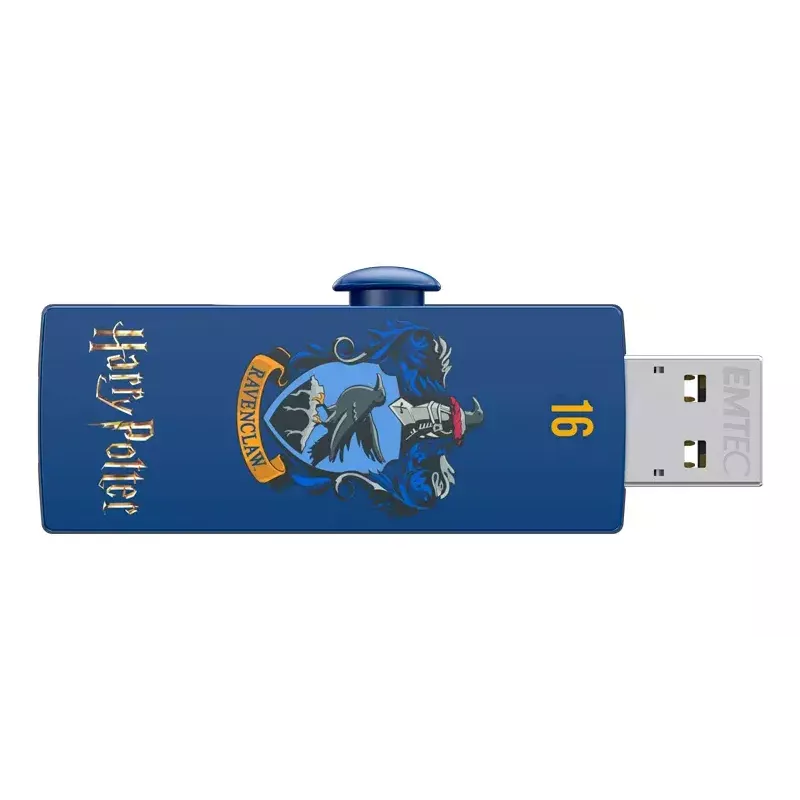 Pamięć USB EMTEC M730 Harry Potter 16 GB, USB Type-A 2.0, wysuwana konstrukcja, niebieska