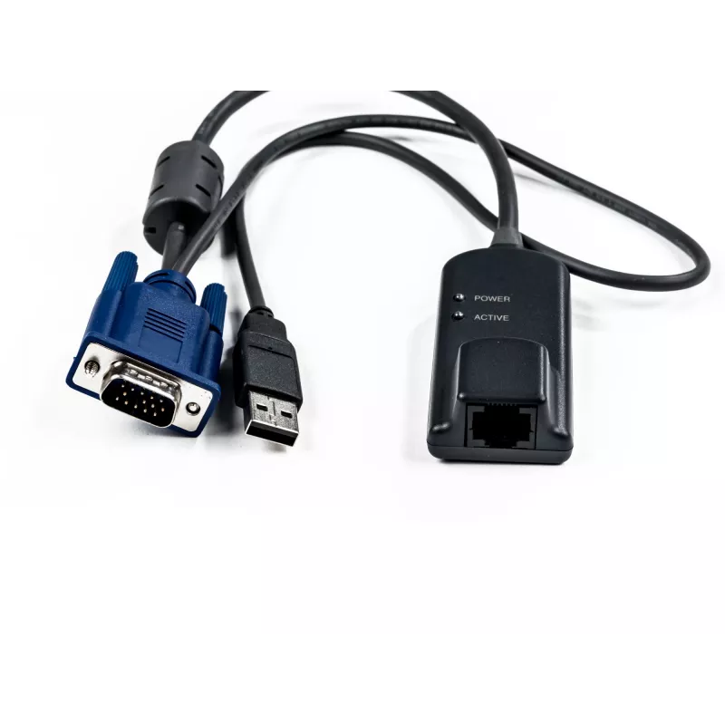 Vertiv Avocent MPUIQ-VMCHS interfejs/adapter kablowy typu gender changer VGA (D-Sub) USB 2.0 Czarny, Niebieski