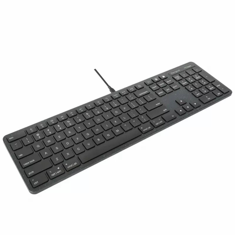 Targus EcoSmart AKB874UK klawiatura Uniwersalny USB QWERTY UK English Czarny