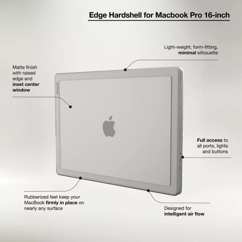 Incase Edge etui Hardshell z Makrolon® do 16-calowego MacBooka Pro (M1-M4, 2021-2024)