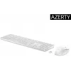 Zestaw klawiatury i myszy bezprzewodowej HP 650 pełnowymiarowa membranowa biała