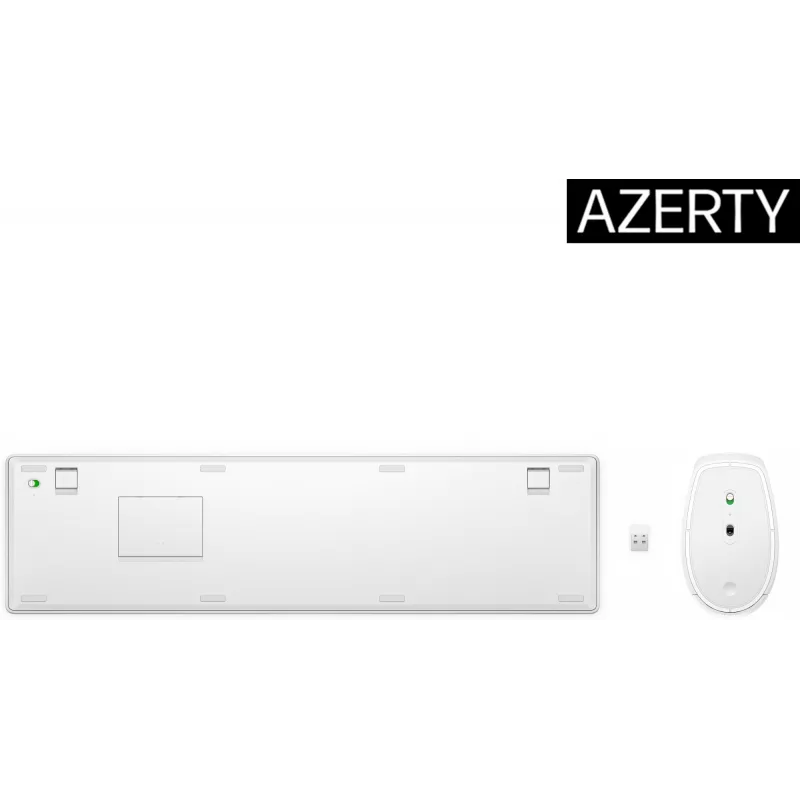 Zestaw klawiatury i myszy bezprzewodowej HP 650 pełnowymiarowa membranowa biała