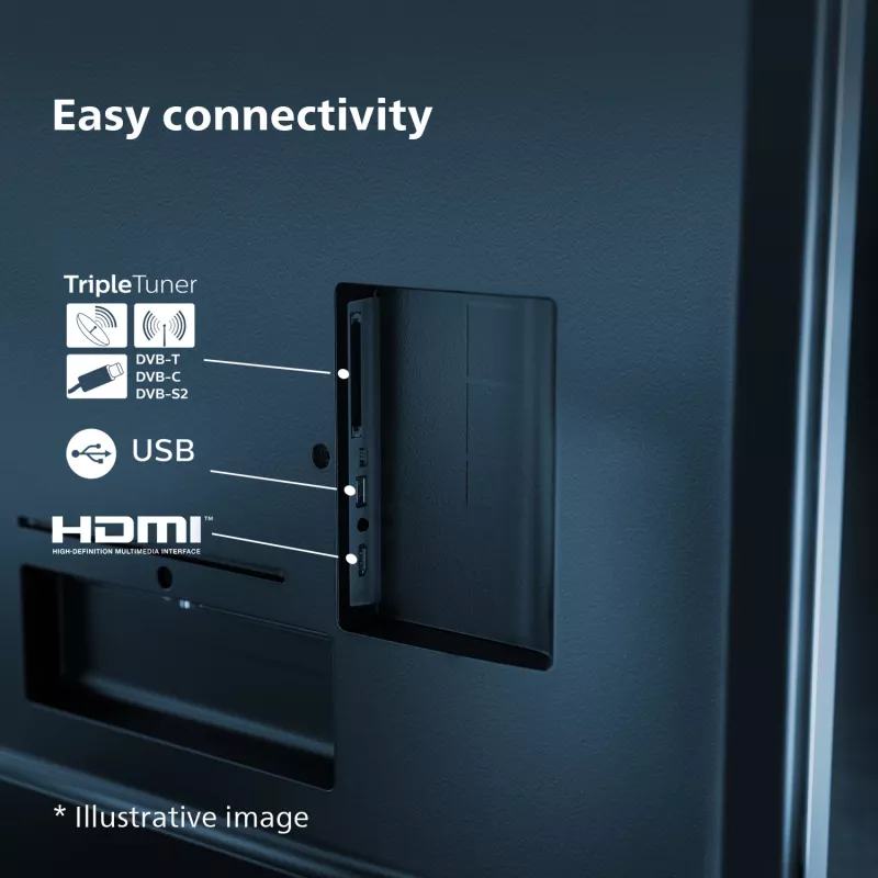 Philips 7600 series 75PUS7608/12 TV 190.5 cm (75 cali) 4K Ultra HD Smart TV Wi-Fi Antracyt, Szary