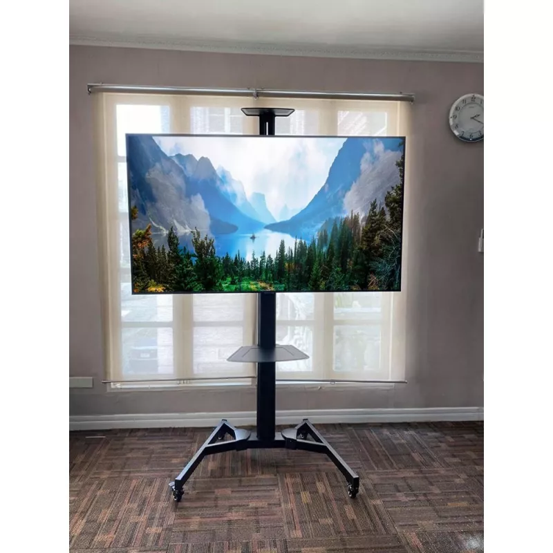 Techy ICA-TR46 wózek/stojak multimedialny Czarny Płaski panel