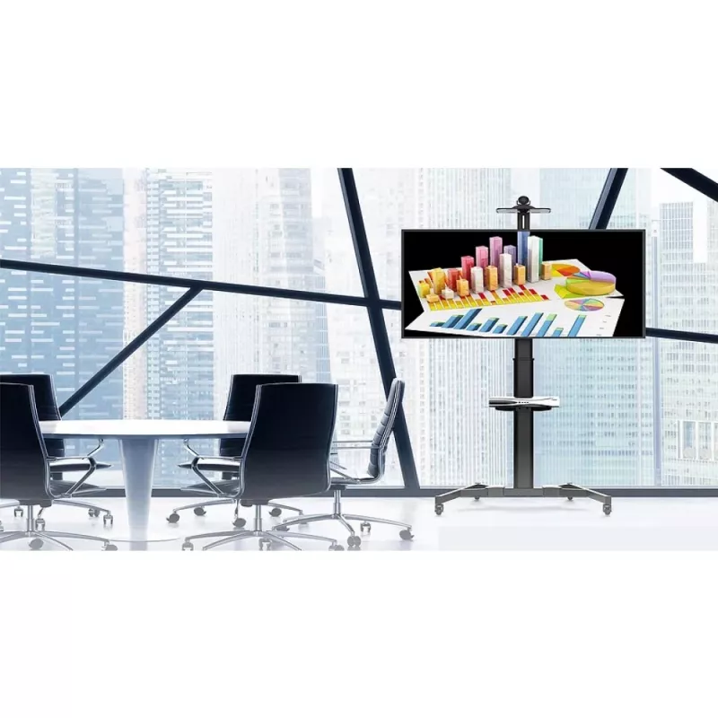Techy ICA-TR46 wózek/stojak multimedialny Czarny Płaski panel