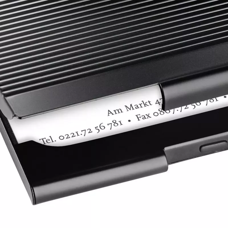 Etui na wizytówki Sigel VZ134 metal czarny