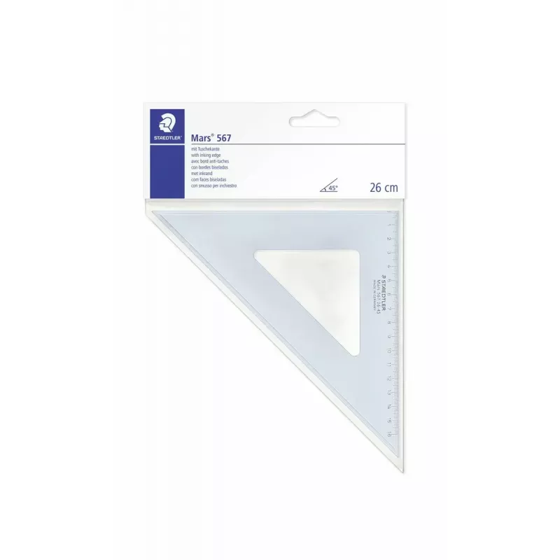 STAEDTLER Mars 567 26-45 ekierka Geodreieck, 26 cm, 45/45 st.