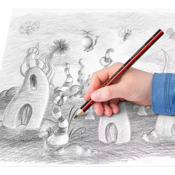 Ołówek Staedtler Jumbo 2B sześciokątny, średnica grafitu Ø 3 mm, wielokolorowy, 1 szt.