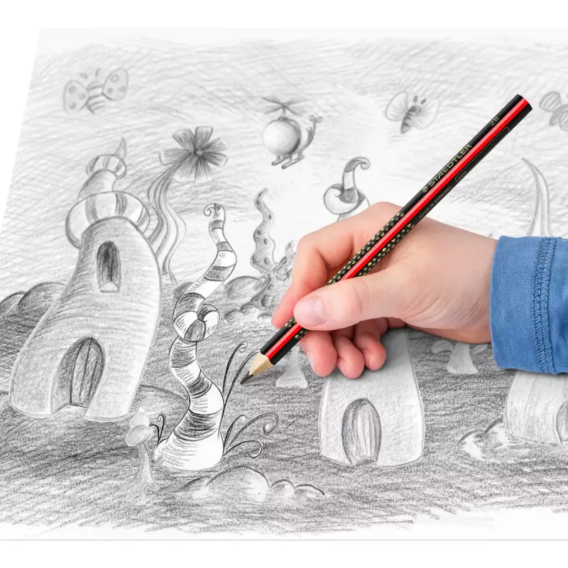 Ołówek Staedtler Jumbo 2B sześciokątny, średnica grafitu Ø 3 mm, wielokolorowy, 1 szt.