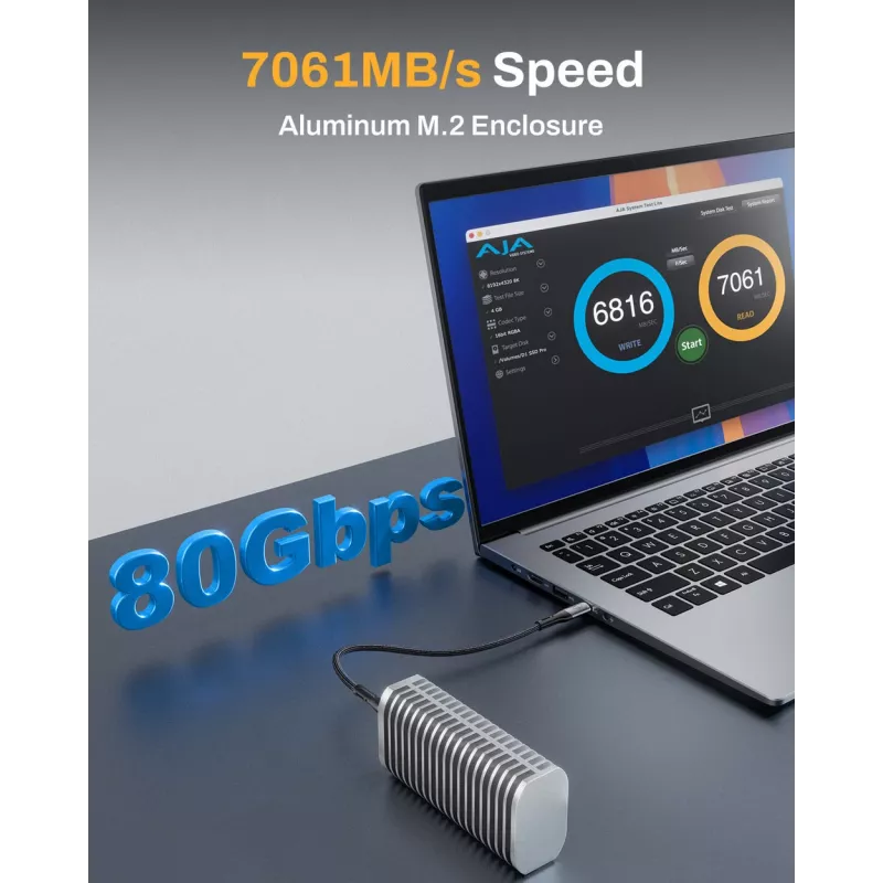 TerraMaster D1 SSD Pro Obudowa SSD Aluminiowa M.2