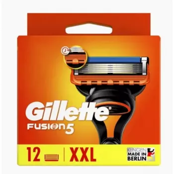 Gillette Fusion5 ostrza do maszynki 12 szt. stal nierdzewna mężczyźni