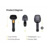 Bezprzewodowy ręczny czytnik kodów kreskowych Equip 2D ze stojakiem