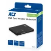 ACT USB 3.0 czytnik kart AC6370 CF MMC MS Duo MicroSD SDHC Czarny