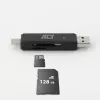 Czytnik kart ACT USB-C/USB-A 3.0 Czarny