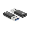 Adapter USB-A męski na USB-C żeński ACT AC7376 czarny