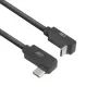 Kabel ACT USB 3.0 10Gbps 60W USB Type‑C (lewo/prawo kątowy) do USB Type‑C (góra/dół kątowy), 0,5 metra