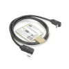 Kabel ACT USB 3.0 10 Gb/s 60 W USB Type-C (lewo/prawo kątowy) do USB Type-C (góra/dół kątowy), 1 m