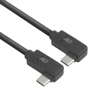 ACT USB 3.0 10 Gb/s 60 W Kabel USB Type-C® (kątowy lewy/prawy) na USB Type-C® (kątowy lewy/prawy), 2 metry