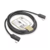 ACT USB 3.0 10 Gb/s 60 W Kabel USB Type-C® (kątowy lewy/prawy) na USB Type-C® (kątowy lewy/prawy), 2 metry