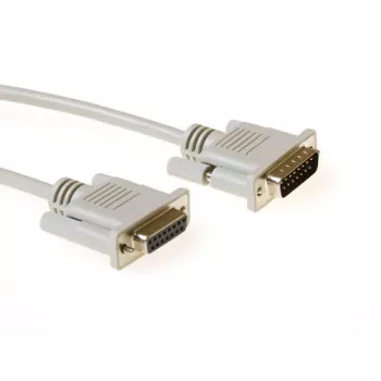ACT Kabel szeregowy 1:1, 1,8 m, 15-pin D-sub męski – 15-pin D-sub żeński