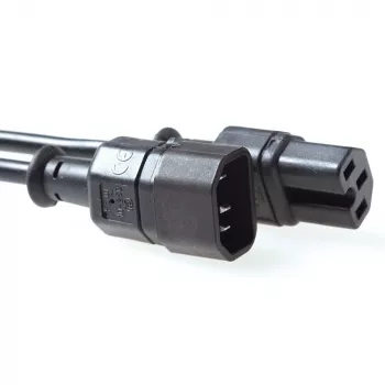 ACT Powercord C14 - C15 czarny 2 m