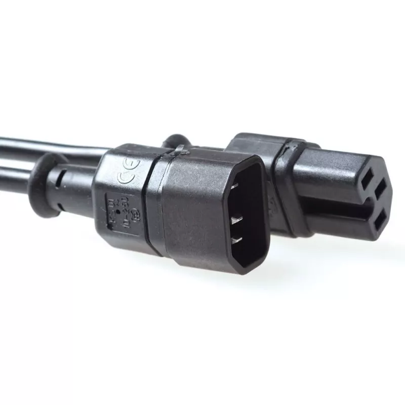 ACT Powercord C14 - C15 czarny 2 m