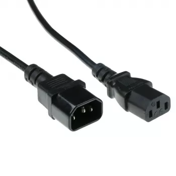 ACT Powercord C13 - C14 czarny 3 m