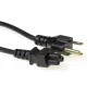 Kabel zasilający ACT Powercord wtyk USA - C5 czarny 1,8 m
