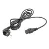 ACT Powercord CEE 7/7 męski (kątowy) - C13 IEC Lock czarny 5 m, EL269S