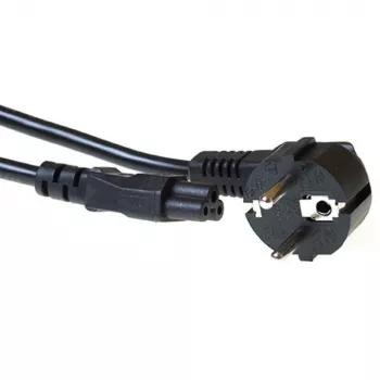 ACT Powercord złącze zasilania CEE 7/7 męskie (kątowe) - C5 czarny 0,5 m
