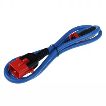 ACT Powercord C13 IEC Lock+ - C14 IEC Lock Dual Locking niebieski 1 m, PC3619