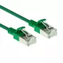 ACT zielony 1 m LSZH U/FTP CAT6A cienki kabel krosowy do centrów danych, bezzaczepowy, ze złączami RJ45