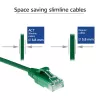 ACT zielony 2 metry LSZH U/UTP CAT6 patchcord slimline do centrów danych z wtykami RJ45 bez zaczepów