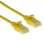 ACT żółty kabel krosowy LSZH U/UTP CAT6 slimline 1 m do centrów danych, z zaczepami, ze złączami RJ45