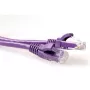 ACT fioletowy 0.5 meter U/UTP CAT6A patch kabel snagless z RJ45 connectors