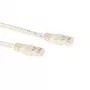 ACT Ivory 0.5 meter U/UTP CAT6 patch kabel with RJ45 connectors
