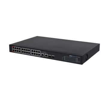 Dahua Technology Przełącznik sieciowy PoE 24-porty 1000M/ PFS3228-24GT-360-V2 DAHUA Niezarządzalny L2 Gigabit Ethernet (10/100/1000) Power over Ethernet (PoE) Czarny