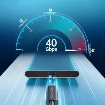 Kabel USB-C do USB-C Thunderbolt 4 CHOETECH — 40 Gbps, ładowanie 100 W